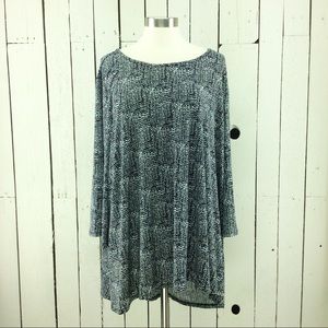 Cato jersey tunic high low hem, Size 26/28